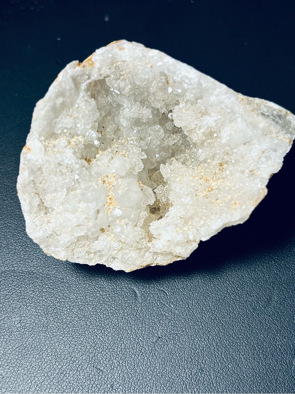 Natural White Moroccan Gemstone Crystal Geode Decorative Spiritual Healing